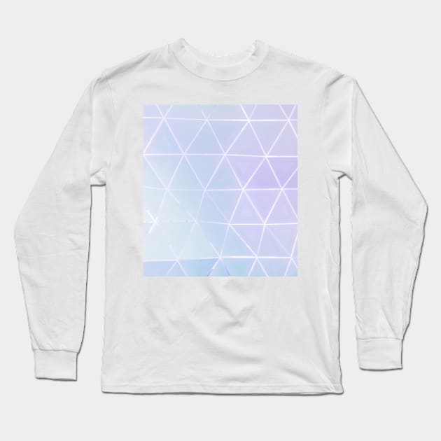 Light Purple Geometric Art Long Sleeve T-Shirt by NewburyBoutique